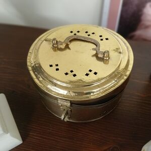 Vintage Solid Brass Cricket Box